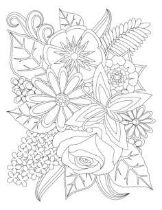 Flower Variety Of Flowers To Color Coloring Pdf, Free Vectors File